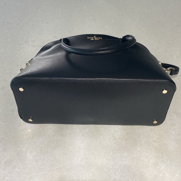 New Kate Spade New York Medium Dome Satchel Saffiano Leather Black with tags⭐️⭐️ - Picture 9 of 16